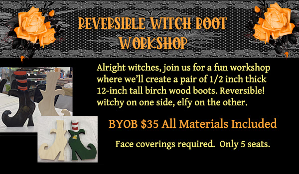 Reversible Witch Boot Workshop