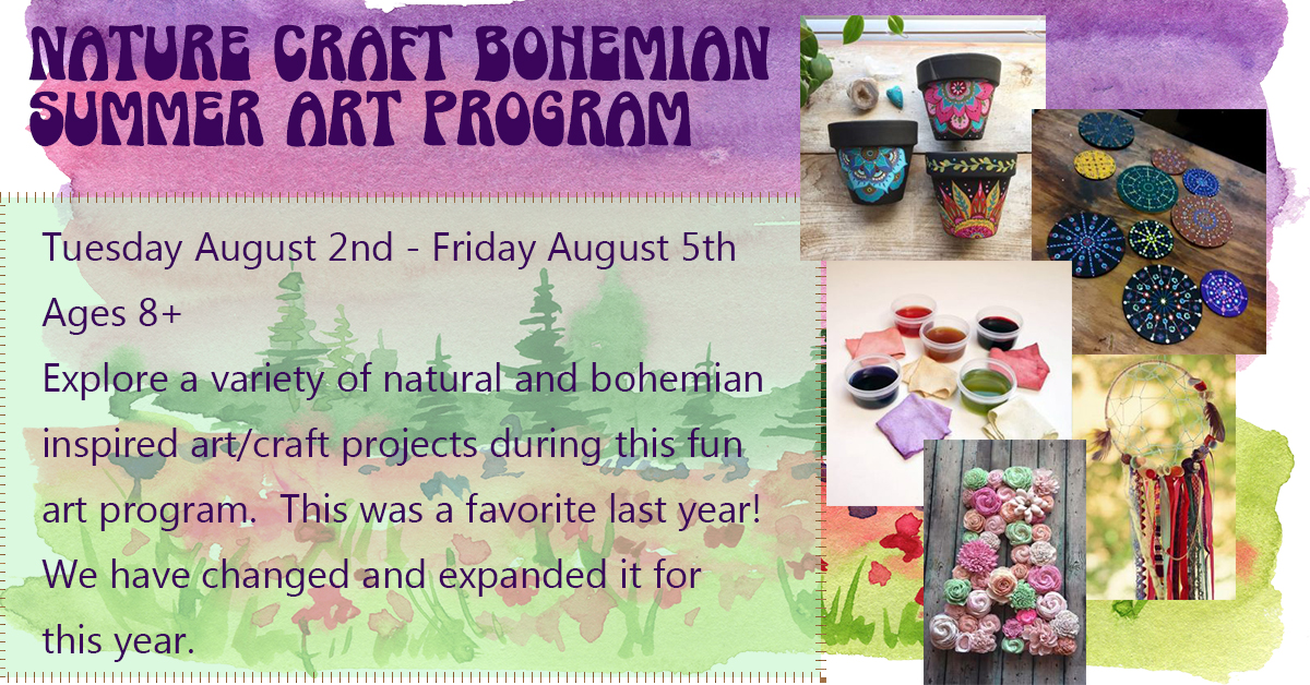 Sold Out Boho-Nature Crafts Art Program